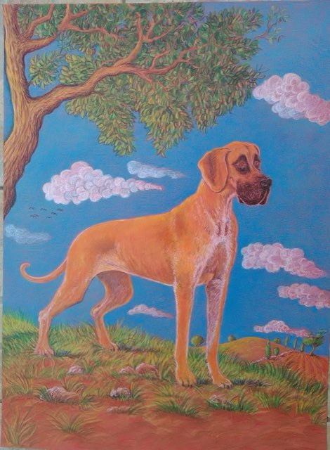 Paesaggio con cane