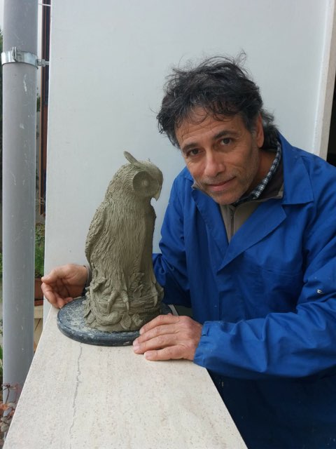 Gufo in terracotta
